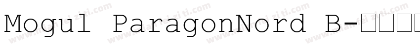 Mogul ParagonNord B字体转换